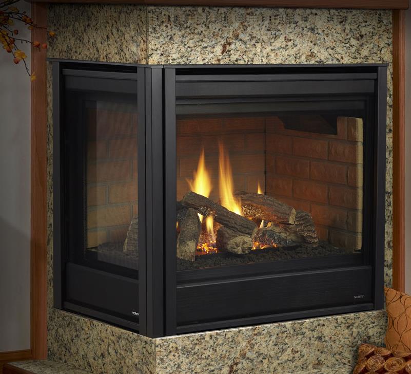 Gas Fireplaces - Corner Series - Kastle Fireplace