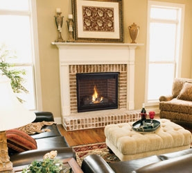 GAS FIREPLACE MANTEL DESIGN IDEAS, PICTURES, REMODEL AND DECOR