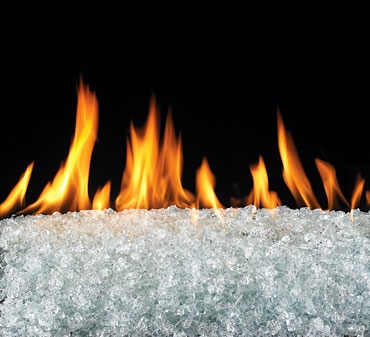 Glass Stones and River Rocks - Fyre Glass - Kastle Fireplace