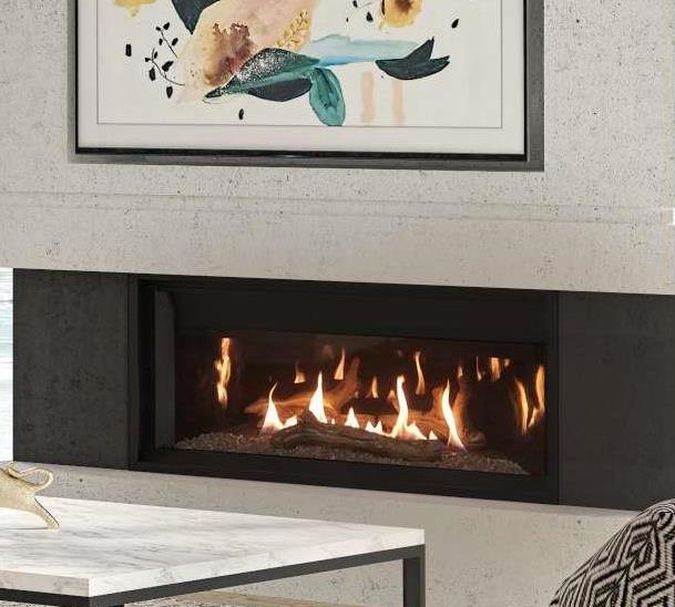 Illusion 47 linear gas fireplace.
