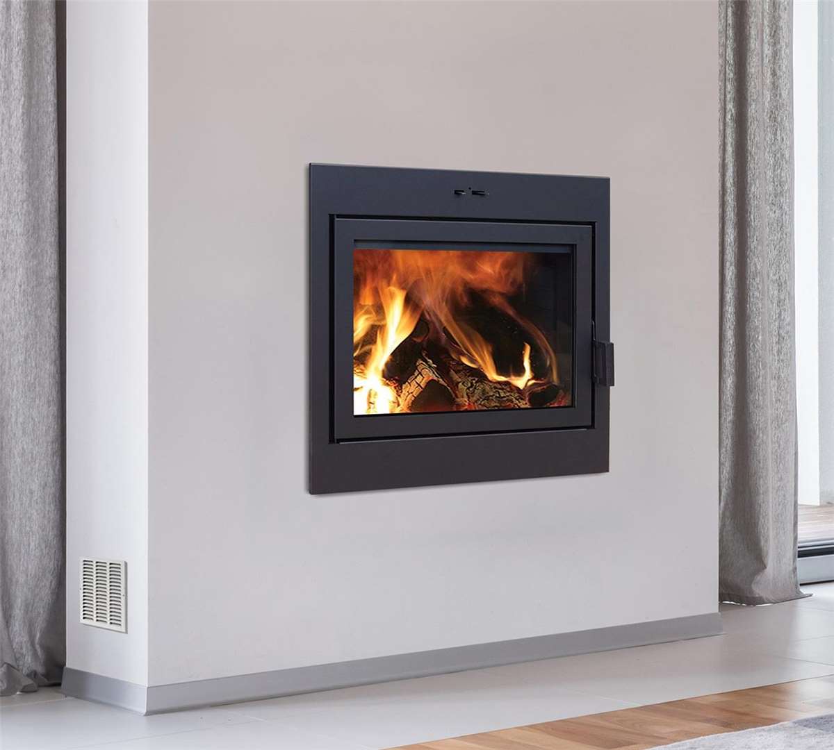 Supreme Astra 38 high efficiency woodburning fireplace.
