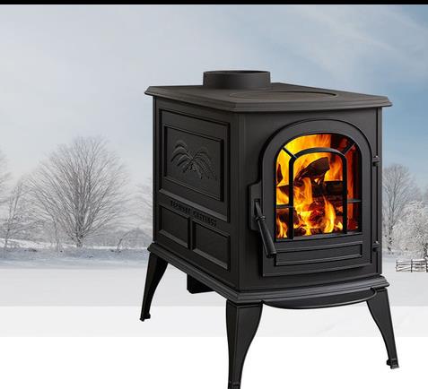 Vermont Castings Aspen C3 stove in black finish.