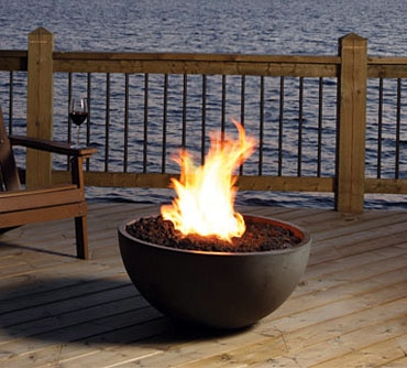 Bola outdoor gas fire bowl.