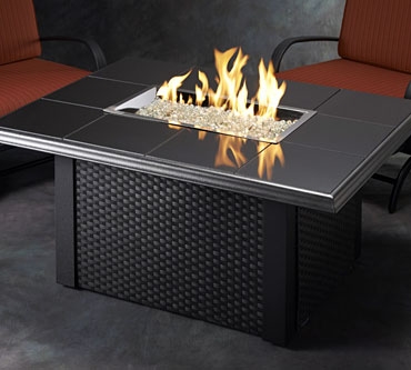 Rectangular Napa Valley Fire Pit Table Full Size Image #1