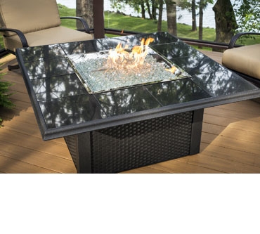 Square Napa Valley Fire Pit Table Full Size Image #1