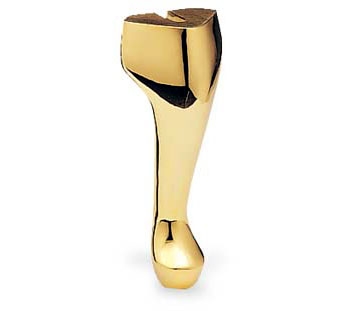 24-karat gold plated leg.