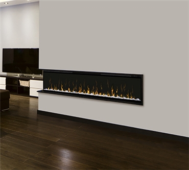 74" electric fireplace.