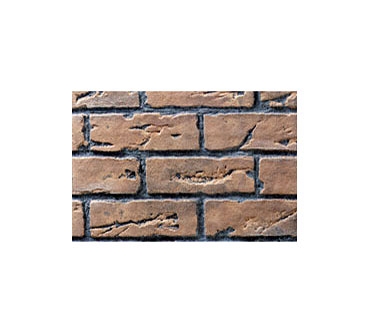 Rustic Brown standard brick panel.
