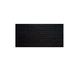 Charcoal black brick panel.