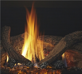 Gas fireplace logs from enhanced (X) models.