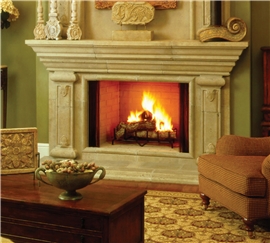 ICON 80 (42" width fireplace) with traditional refractory liner.
