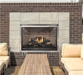 H38VO outdoor gas fireplace.