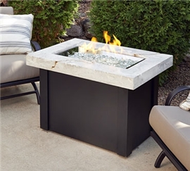 Providence Fire Pit Table with White Onyx Top Thumbnail
